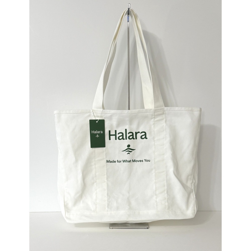 Halara Women's Letter Print Casual Canvas Tote Bag EH6 Pillowtalk One Size NWT